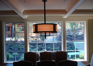 Ames residence custom entry fixture
